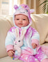 17inch 3+ BABESIDE Baby Dolls, Large Realistic Cute Soft Body Baby Doll Real Life Baby Dolls with Accessories for Year