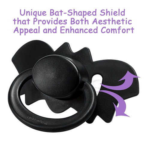Adult-Sized Black Bat Pacifier - LittleForBig Bigshield Generation-II