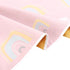 Splat Mat for Under High Chair/Arts/Crafts, 51" Anti-slip Food Splash Mat, Waterproof Floor Protector (Rainbow Pink)