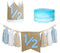 1/2 Birthday High Chair Banner, Half Way To One Banner,1/2 Crown Hat,6