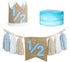 1/2 Birthday High Chair Banner, Half Way To One Banner,1/2 Crown Hat,6