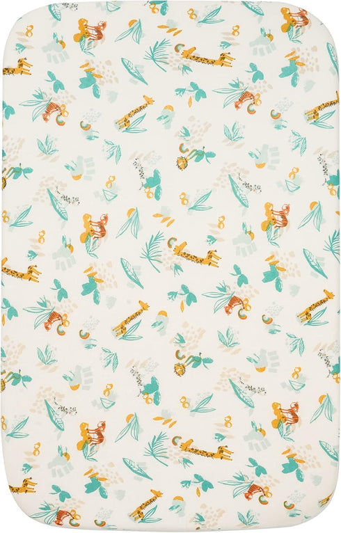 Pack 2 Tutti Bambini Bedside Crib Starter - Organic Cotton Fitted Sheets & Reversible Coverlet - Baby Essentials
