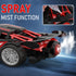 SwordRain 1/18 4-7 8-12(Black RC Car for Kids with Rechargeable Battery, LED Lights & Spray - Remote Control Car