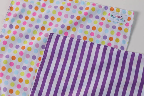 Baby Whitney 17" Set 2 Pack Doll Toy Receiving Blankets