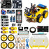 LAFVIN 4WD Multi Robot Car Kit Upgraded V2.0 Robot STEM/Graphical Programming Robot Car Compatible with Arduino IDE