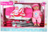 Lissi 12" Set 3+ : Baby Doll & Push-Carry Travel - Pink Elephant Onesie, Car Seat, Folding Umbrella Stroller, Feeding