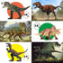 FRUSE Jurassic Dinosaur Toys - 12 PCS Realistic Jumbo Dinosaur Figurines with Educational Dino Book for Kids 3-5