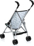 Bayer Design Buggy Umbrella Stroller - Green & White Stars, Foldable Design for Dolls Up to 18"