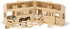 Melissa & Doug Fold and Go Wooden Horse Stable Dollhouse with Handle and Toy Horses (11 pcs)
