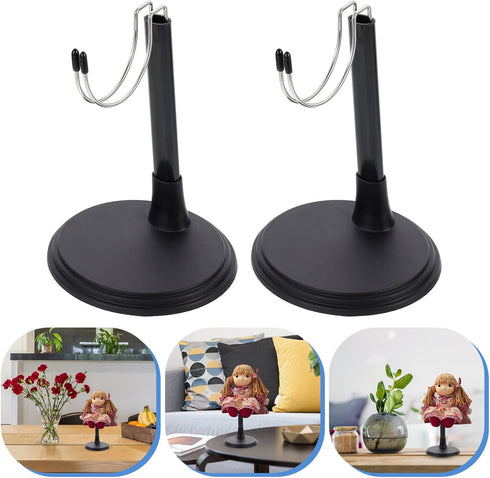 2 Sets Doll Stand Displaying Stand, Practical Doll Bracket for Dolls Display Racks