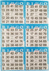 American Games 6 10 100 10 Bingo Paper Game Cards Card Bingo Sheets Books Colors, Made in USA