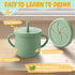 9 Set Teenyyou Pcs Porcelain Kids Plates and Bowls Feeding with Suction, Ceramic Baby Toddler Divided Plates Silicone