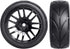 4-Pack 1:10 Scale RC On-Road Racing Tires and Wheels with Foam Inserts, 12mm Hex Hub Fits Traxxas Redcat Tamiya TT-02