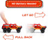 Diecast Toy Trucks 4 Pack, Pull Back Toy Cars with Openable Doors for Boys and Toddlers (Colorful)