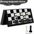 Set, 10 inch 2 Travel Chess Magnetic Chess Board with Extra Queen Portable Folding Board Chess Games for Kids, Adults