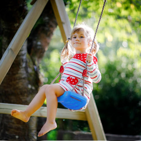 IFOYO Tree Swing Seat, Swing Set Accessories for Kids, Comfortable Outdoor Plastic Swingset for Little Tikes, Blue