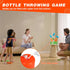 2-in-1 Bean Bag Bottle and Can Throwing Play Set for Outdoor and Indoor Games, Rope Throwing Tic Tac Toe Set