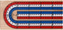 STERLING Games Folding Cribbage Board: 3 Track Wooden Board with Red White Blue Pegs for 3 Players