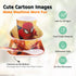 4 Pcs Cartoon Durable Tableware Set, Meal Dishes with Bowl, Plate, Cup, Matching Spoon and Fork