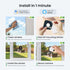HOMIQ LIFE 3MP 2K, 2.4GHz/5GHz 24/7 Window Security Camera Indoor WiFi Cameras with Colorvue AI Color Night Vision