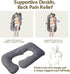 Pregnancy Pillow, G-Shape Full Body Pillow, Maternity Pillow for Side Sleeper, Pregnancy Body Pillow for Pregnant Women