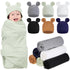 Ramede 6 Set Baby Swaddle Blanket and Hat, 100% Cotton Newborn Receiving