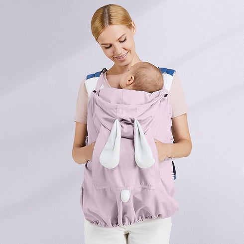 SONARIN Sunproof Hooded Baby Carrier Cover,Breathable Universal Weather Cover for Baby Carrier All Seasons Windproof