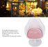 Fine Workmanship Doll House Office Chair, White Pink Round Feet Casual Rotatable Chair for 1:6 Doll House (with
