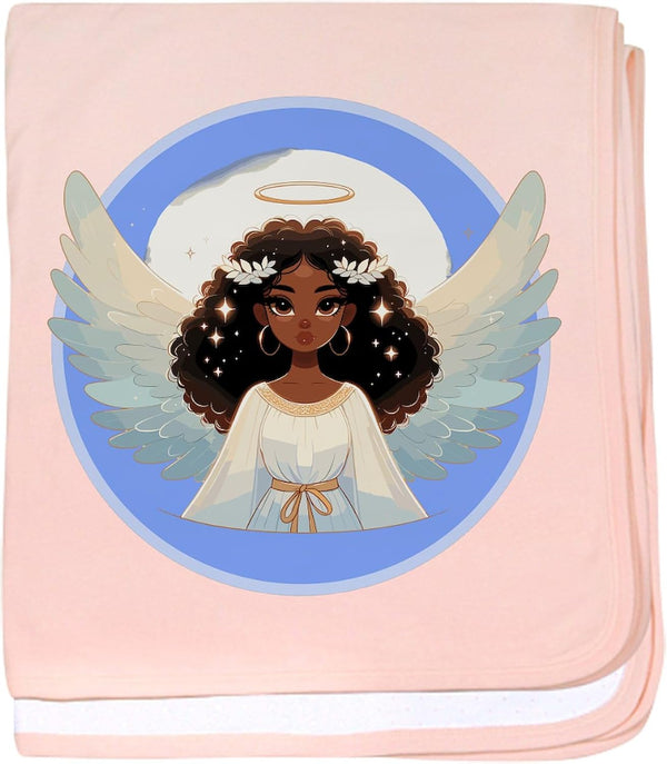 CafePress Beautiful Ethnic Angel Baby Blanket, Super Soft Newborn Swaddle