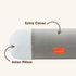 bbhugme Pregnancy Pillow Cover - Cotton Jersey Fabric - Fits bbhugme Pregnancy Pillow for Side Sleeping - Cover Only