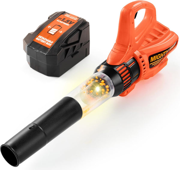 lalalark JOVA Mighty Force Kids Leaf Blower, Kids Gardening Set with Realistic Sounds,