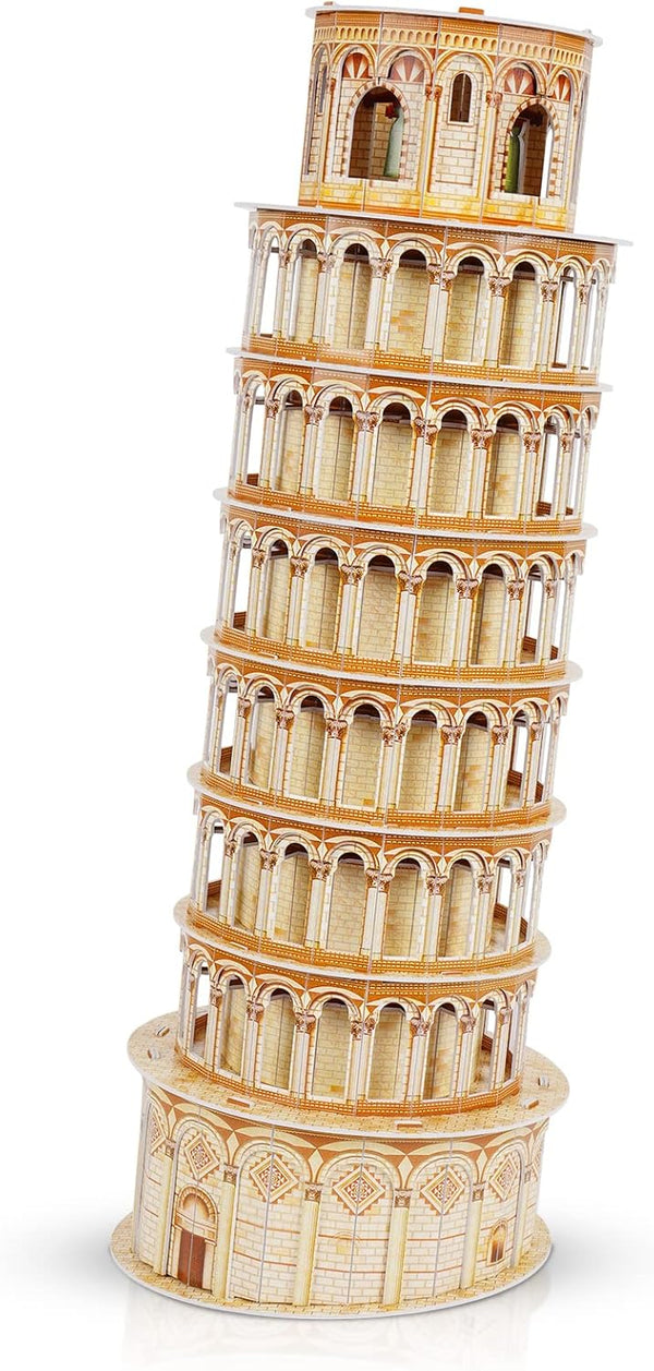3D Puzzles for Adults & Kids - Leaning Tower of Pisa City Large Architecture Model Kit, 70 PCS STEM Educational Toys