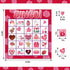 jollylife 40 Players Valentine's Day Bingo Game Cards - Class Party Supplies Activity