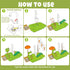 Aukful Play Sink with Running Water,Kids Sink Toy with Automatic Water Cycle System,Sink Fishing Game Toy with Food