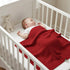 Cozy 30 30 Inches Baby Knit Blanket Soft Cotton Lightweight Newborn Blanket for Crib Stroller Toddler Nursery Shower