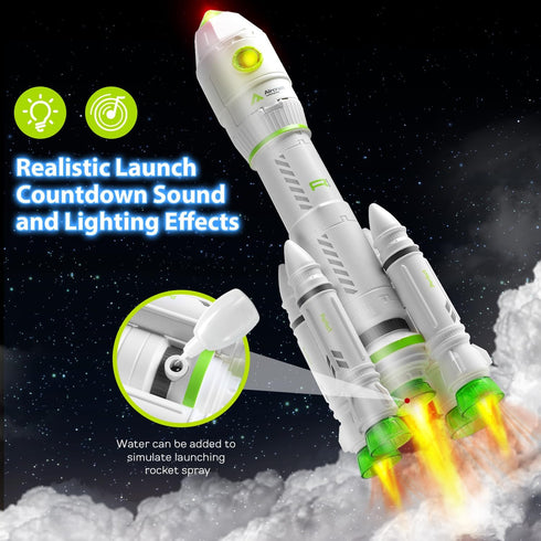 TOY Life Space Toy Rocket Toys for Kids, Space Shuttle with Astronaut and Planet Toy for Ages 3+