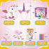 21-Piece Set 3-8 Unicorn Gift for Girls Ages | Soft Plush Stuffed Animals & Dress-Up Accessories Bundle | Idea Birthday