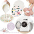 30 Sosation Pcs Reusable Nursing Pads Washable Bamboo Breast Pads with Storage Bag and Cotton Laundry Bag Fresh Floral