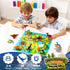 20Pcs Dinochez Dinosaur Chess Game, Dinosaur Stones & Portable Storage Bag, Strategy Board Games for Family Games
