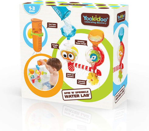 Yookidoo Baby Toddler Bath Toy (Ages 1-3), Spinning Gears & Rotating Googly Eyes, Mold Free