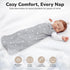 1.0 2-Pack, 0-6 Baby Sleep Sack TOG, Organic Cotton Baby Wearable Blanket with Two-Way Zipper, Swaddle Transition Baby