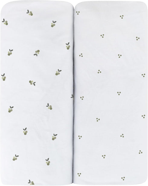 100% 2 Pack Set, 28 52 Ely's & Co. Patent Pending Waterproof Crib Sheets, Cotton with Waterproof Lining - Built in Crib