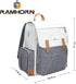 Backpacks Ramhorn Diaper Bag Multifunction Travel for Mom with Insulated Pockets and Laptop Compartment, grey