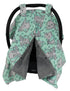 Dear Baby Gear Car Seat Canopy, Premium Infant Car Seat Cover, Breathable Canopy for Boys, Gray Elephants
