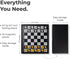 Set Set 9.7" Magnetic Travel Chess Game with Folding Board Portable and Storage Compartment Great Travel Toy by Big Mos