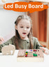 Busy Board Montessori Toys - Light Switch Preschool Learning Toys for 1 Year Old, Vehicle Theme