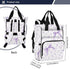 Bolaz Backpack Purple Floral Bow Diaper Bag Tote Multifunction Baby Nappy Changing Bags Large with Stroller Straps