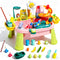2026 Upgraded Pink Stand Water Table for Toddlers 1-3 - Outdoor Toys