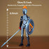 T13 (Dummy 13 13 3D Set Action Figure / Titan / Spartan Warrior) - Printed Poseable Robot with Accessories for Stop