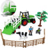 Liberty Imports Pretend Play Dairy Farming Toys Set with Farm Animals, Farmers, Figures and Accessories for Kids (23 Pieces)